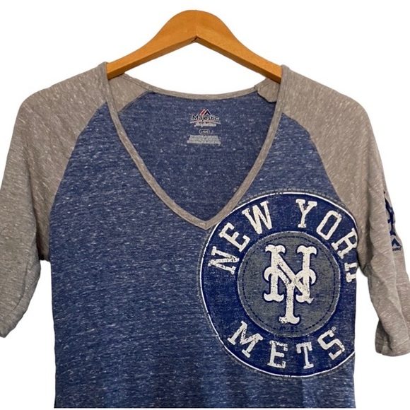 MAJESTIC MLB NEW YORK METS T-SHIRT - Picture 2 of 9
